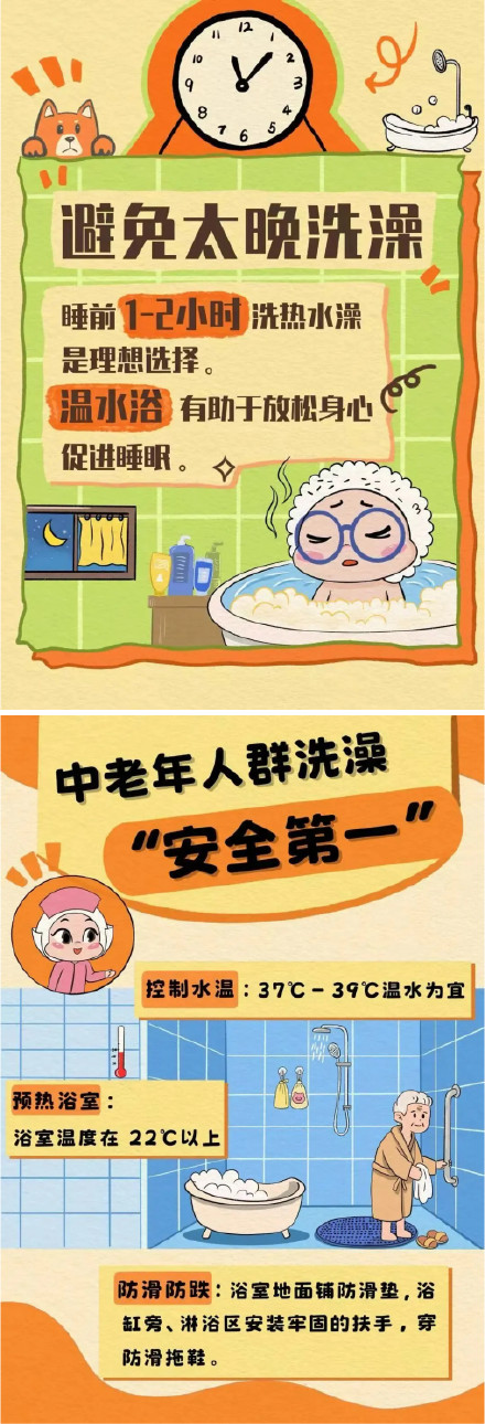 你知道洗澡的“黄金时间”是几点吗？一起来看“冬日洗澡攻略”→