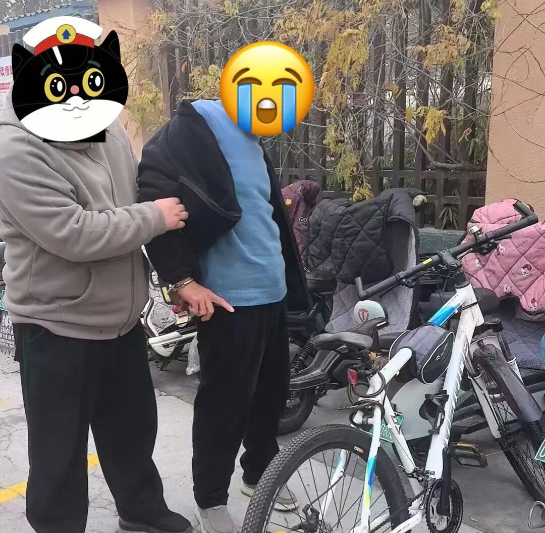 惯犯再“伸手”，盗窃山地车被民警当场拿下！