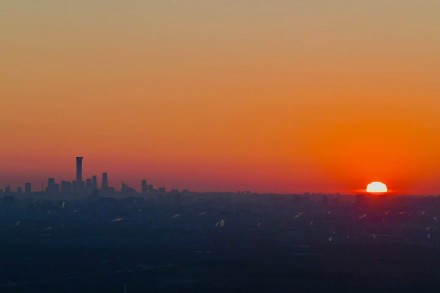 元旦香山市民守候新年第一缕曙光