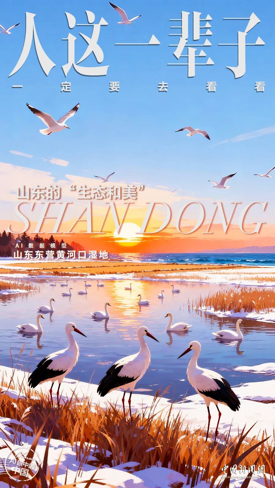 人这一辈子，一定要来山东追一次“鸟浪”！