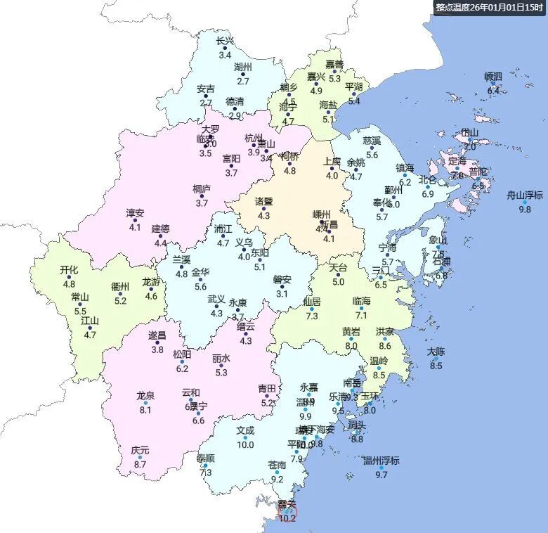 -8℃！浙江新年开启速冻模式，晴好天气回归