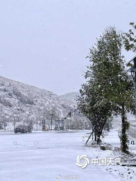 瑞雪迎新！湖南湘西州八面山大雪漫卷 天地披银装