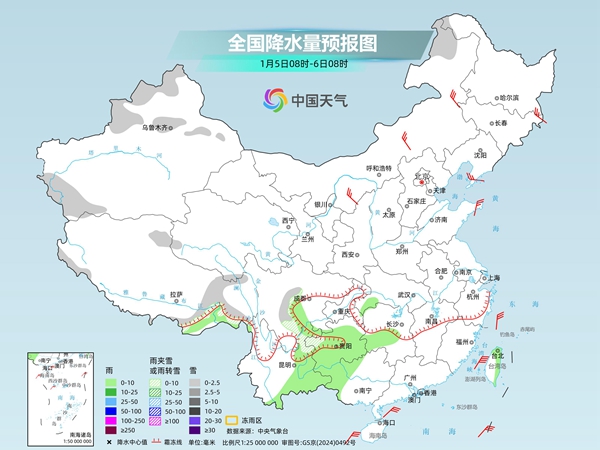 长江中下游降水将短暂增多 明起三股冷空气接力来袭