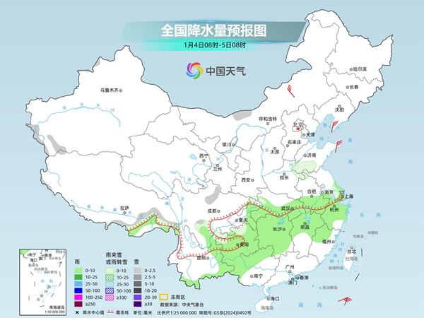 长江中下游降水将短暂增多 明起三股冷空气接力来袭