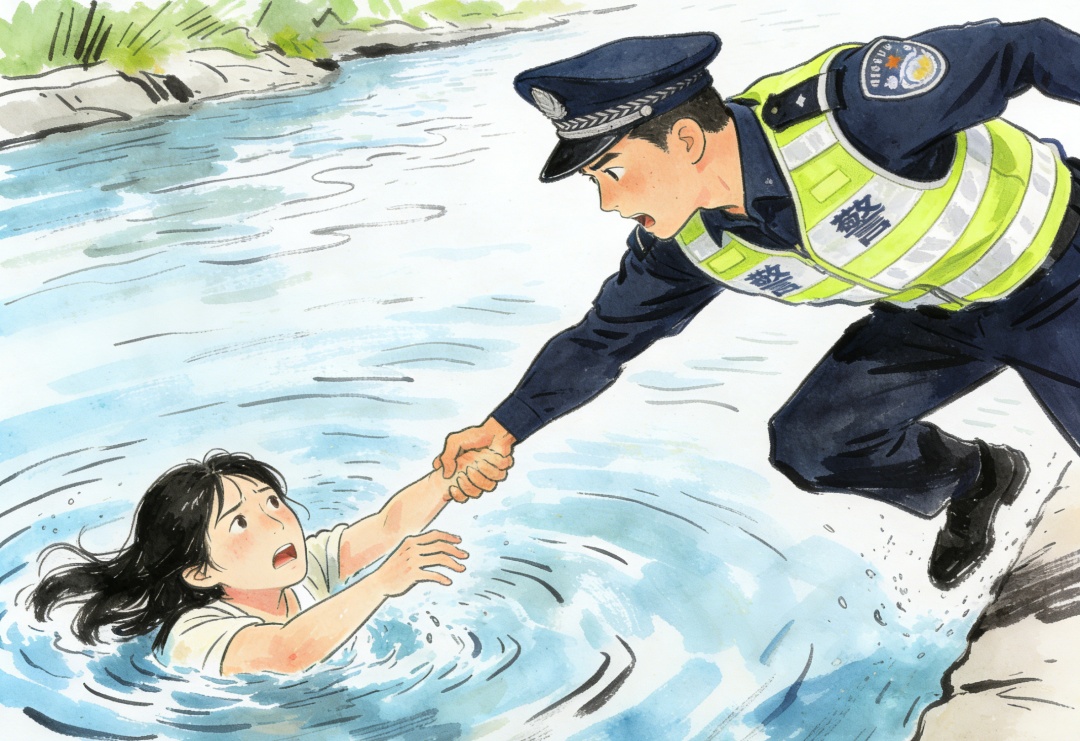 警民携手施救 寒夜救人救心 警民携手施救 寒夜救人救心