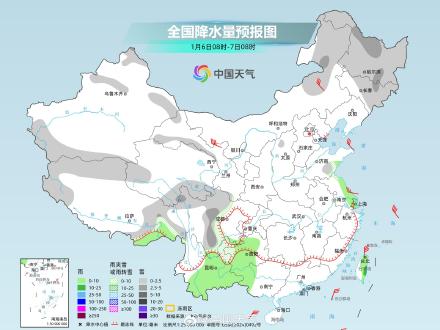 长江中下游等地有大范围降雨 明起全国大部晴多雨少