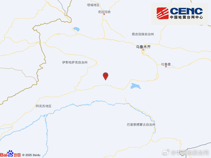 巴音郭楞蒙古自治州和静县发生4.6级地震，震源深度23千米