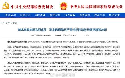 周先旺严重违纪违法被双开