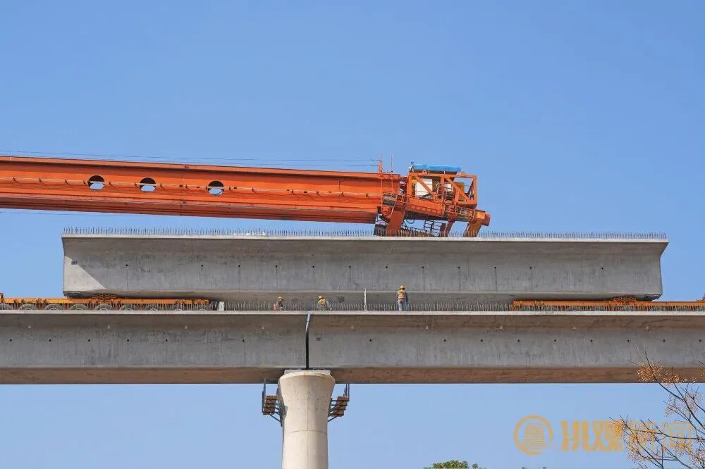 昌九高铁全线预制箱梁架设全部完成