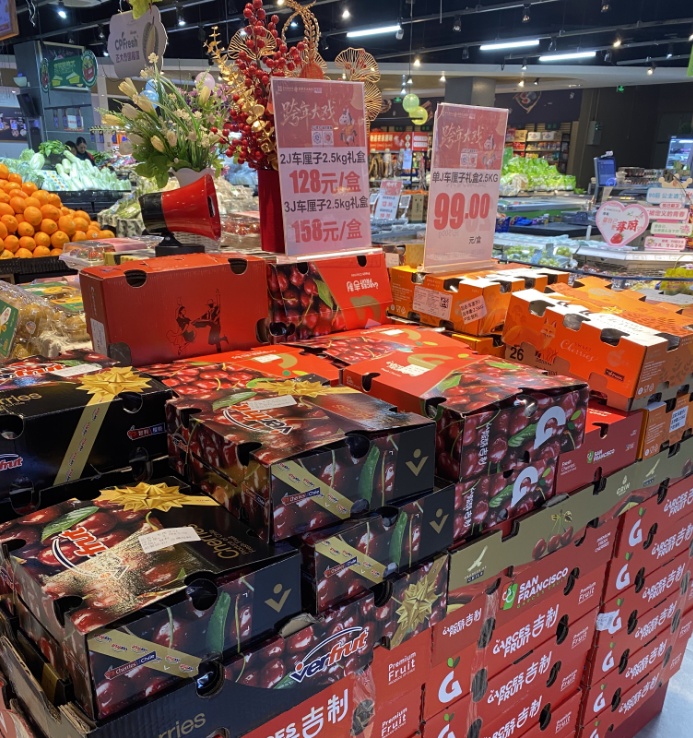 合肥车厘子价格暴跌！一天卖出15吨