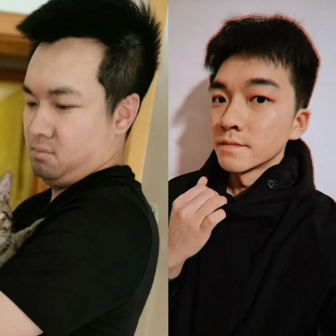 一年半狂甩50斤，秘诀藏在对比照里！