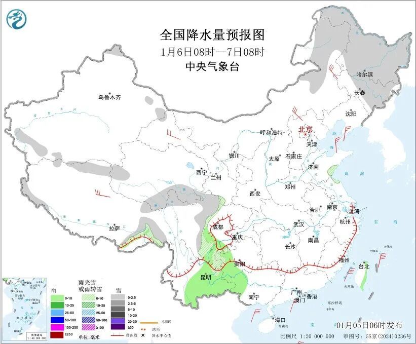 一年中最冷时节到来？云贵川等地有雨雪！东北地区大风降温又来