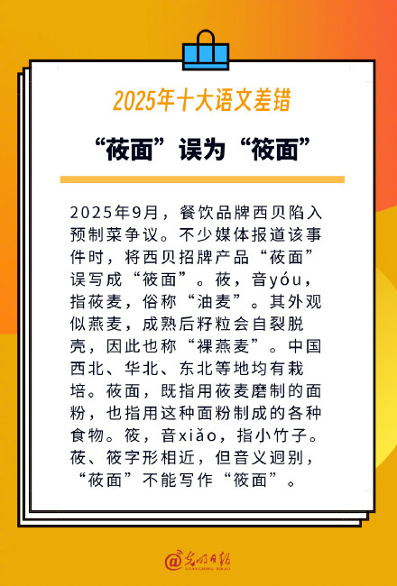 2025年十大语文差错详解