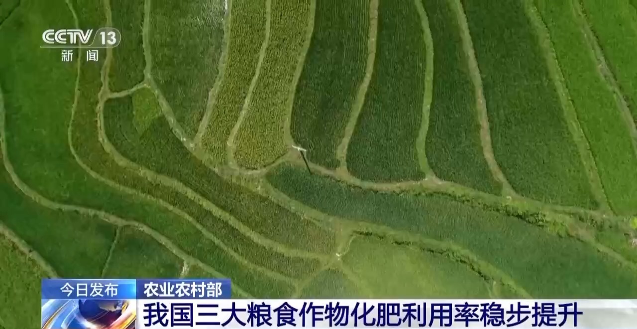 居国际中上水平 去年我国三大粮食作物化肥利用率达43.3%