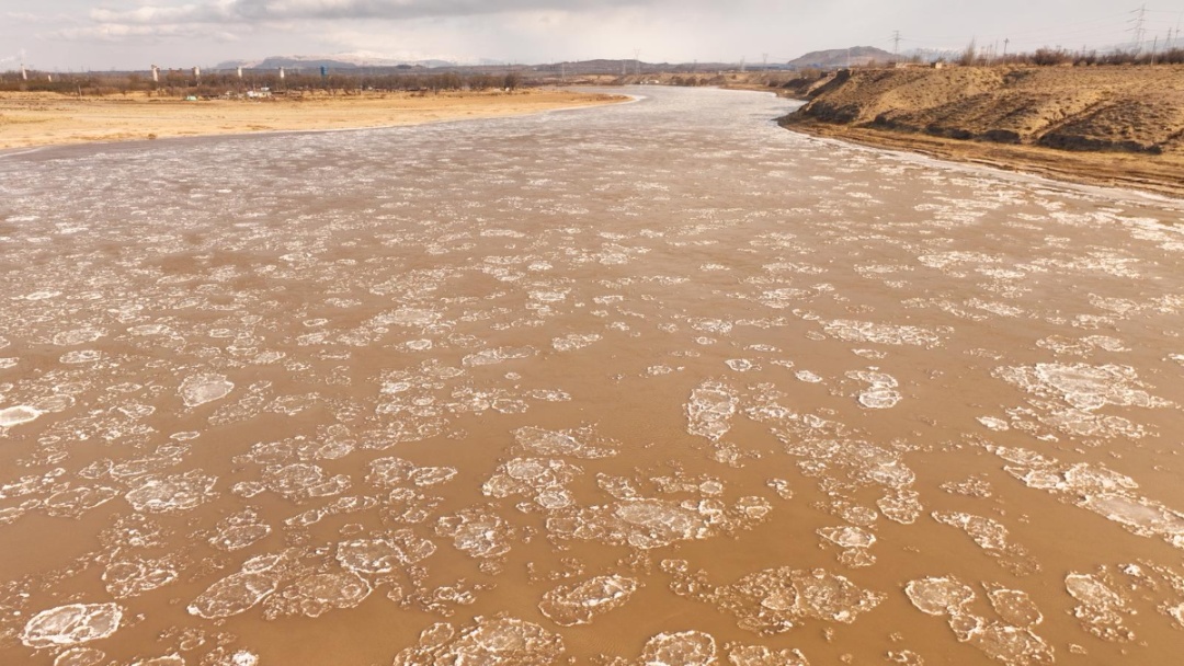 看！黄河宁夏惠农段变身“冰河世纪”&nbsp;