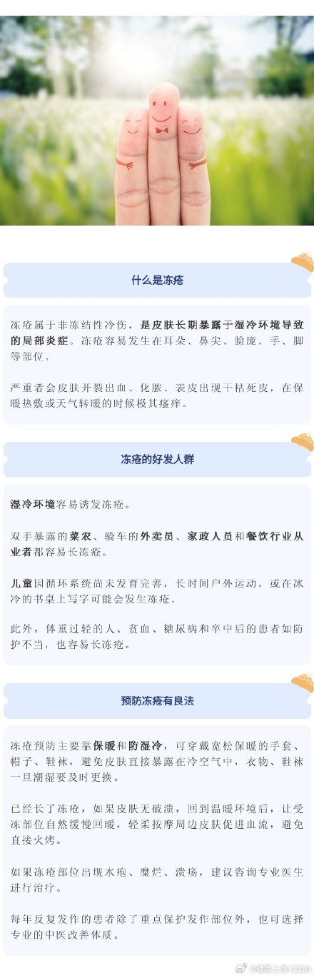 红、肿、痛、痒？远离冻疮有良方！