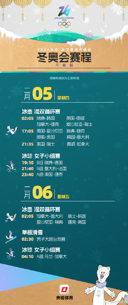 米兰冬奥会追赛指南