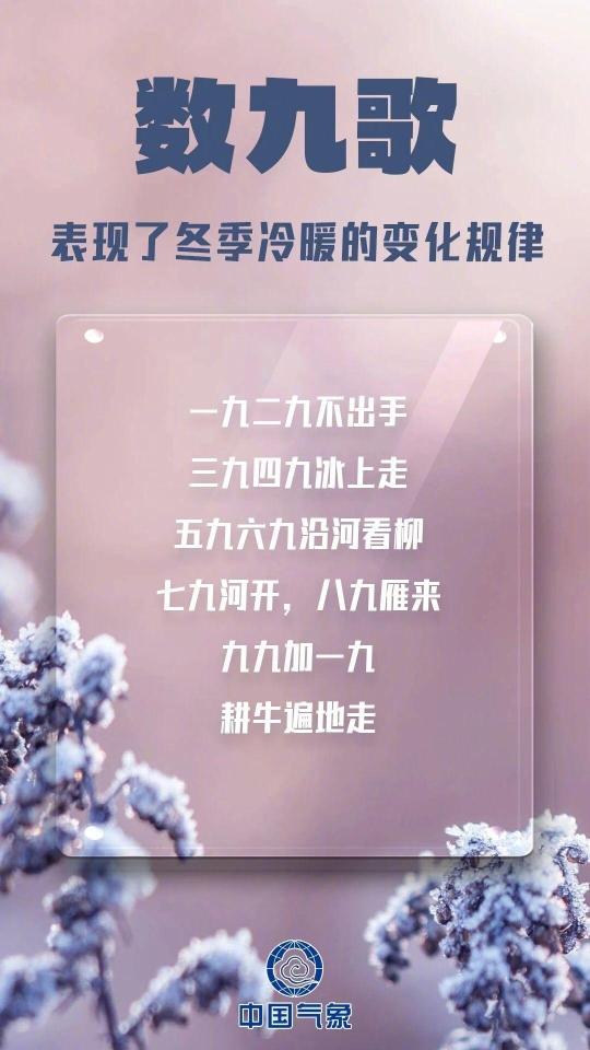 数九寒天哪个九最冷？今天我们正式进入“三九”
