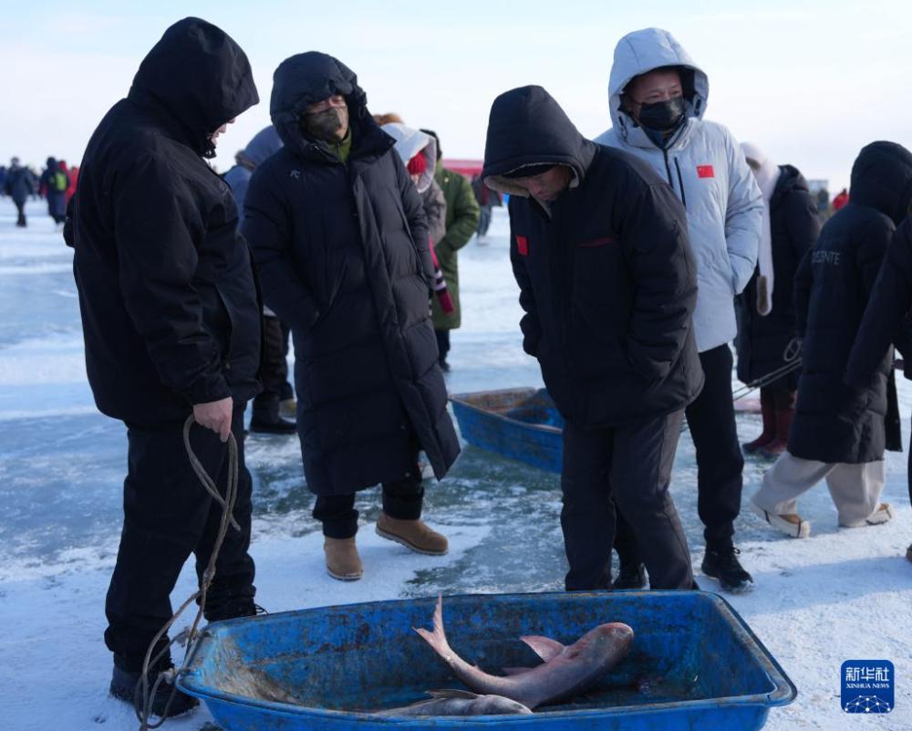 冰湖腾鱼 在查干湖感受冬捕魅力