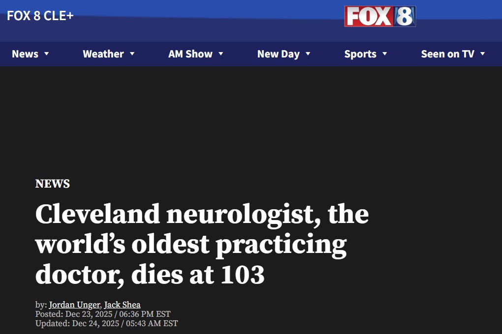 103岁传奇医生离世！他坚持一生的5个长寿抗老习惯，很多人忽略了