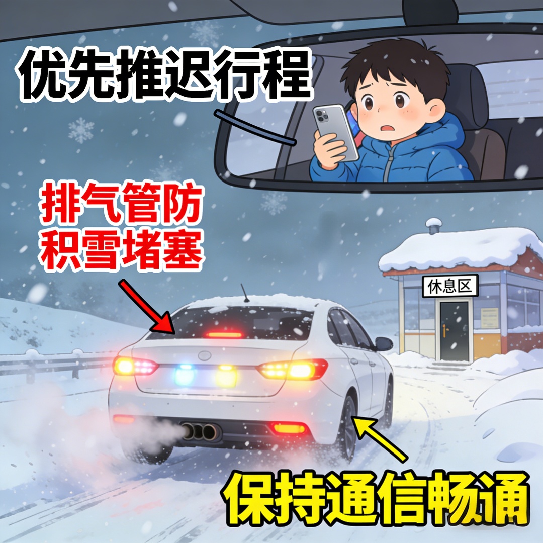 数九寒天驾车出行，安全抵达远比准时抵达更重要！