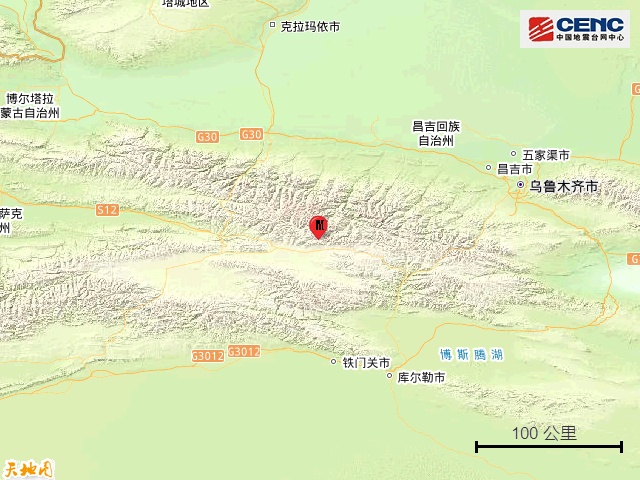 新疆巴音郭楞州和静县发生3.0级地震