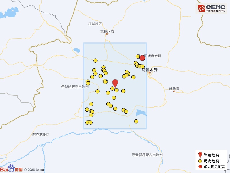 新疆巴音郭楞州和静县发生3.0级地震