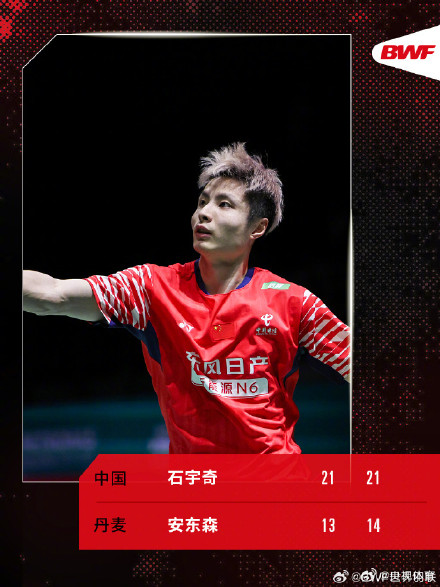 石宇奇晋级大马赛男单决赛