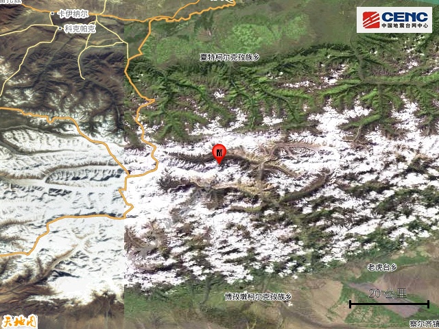 新疆阿克苏地区温宿县发生3.2级地震 新疆阿克苏地区温宿县发生3.2级地震