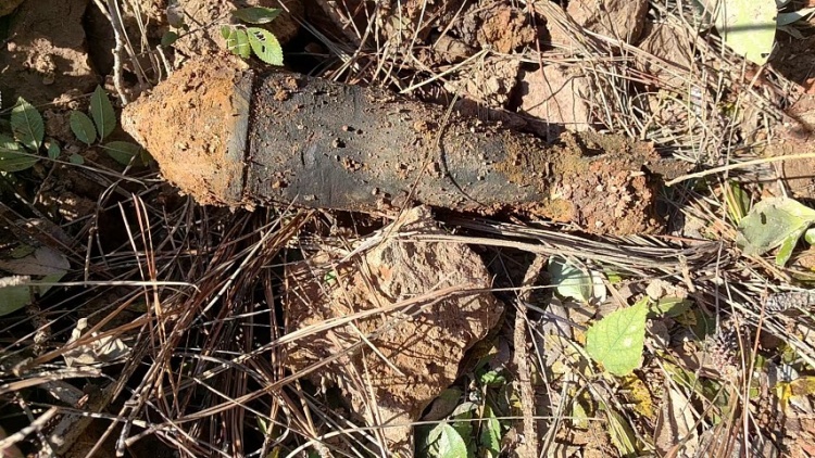 鱼塘清淤时发现炮弹！梁先生立即报警