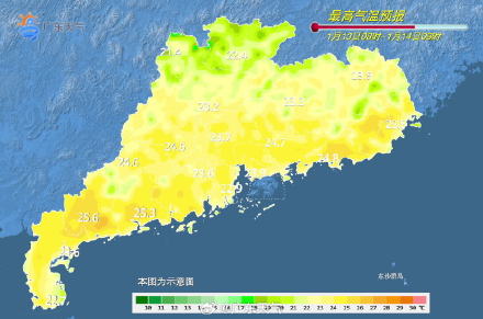未来3天广东大部气温逐渐回升