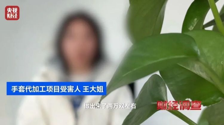 投资10万元,收入5000元……《财经调查》曝光“稳赚不赔”的代工项目 投资10万元,收入5000元……《财经调查》曝光“稳赚不赔”的代工项目