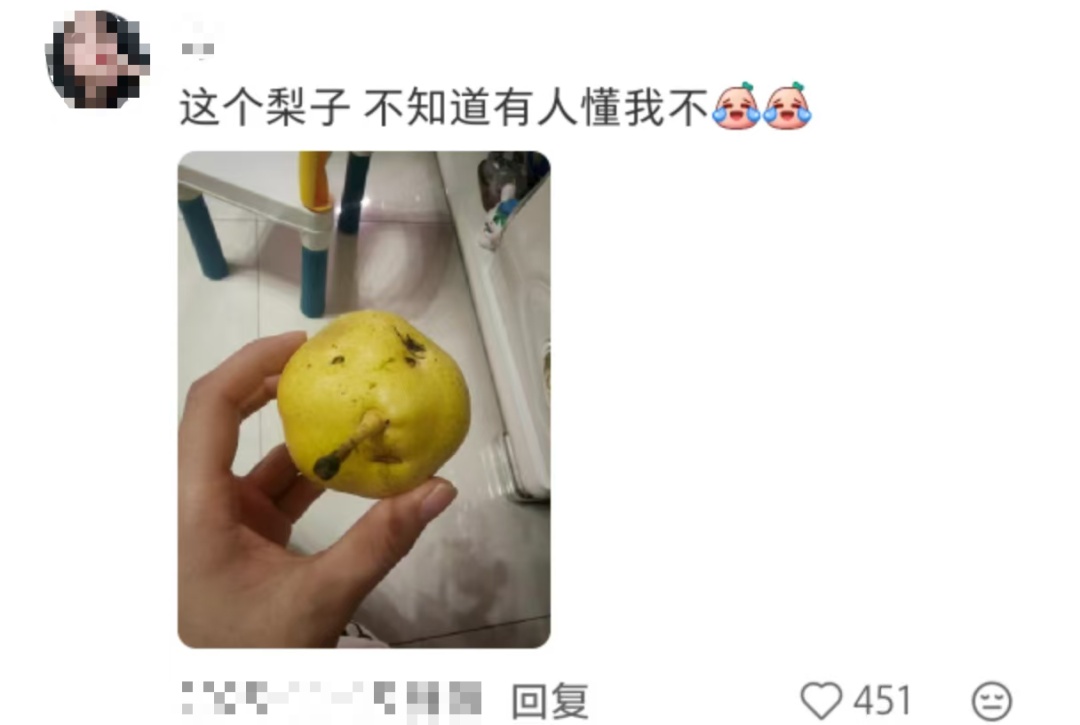 妈妈：你怎么挑的白菜？我：我挑着最开心的买的……