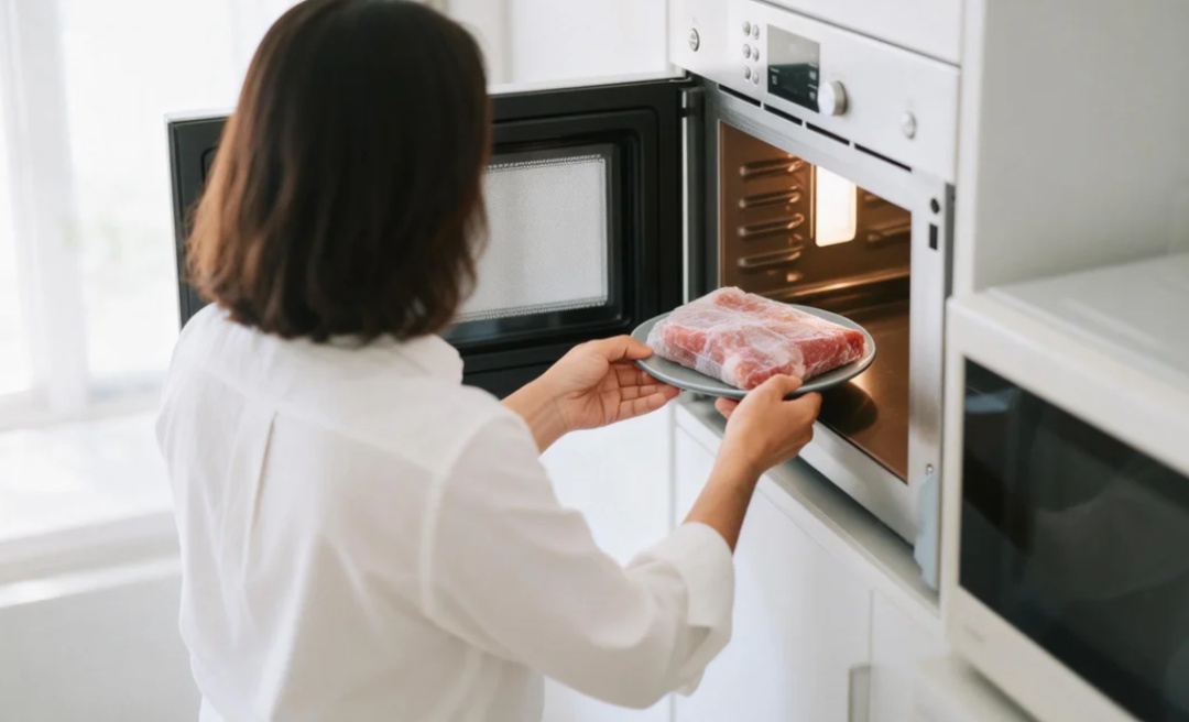 别再把肉泡水里解冻了！不仅滋生细菌还流失营养，推荐3种科学解冻法，家家都需要