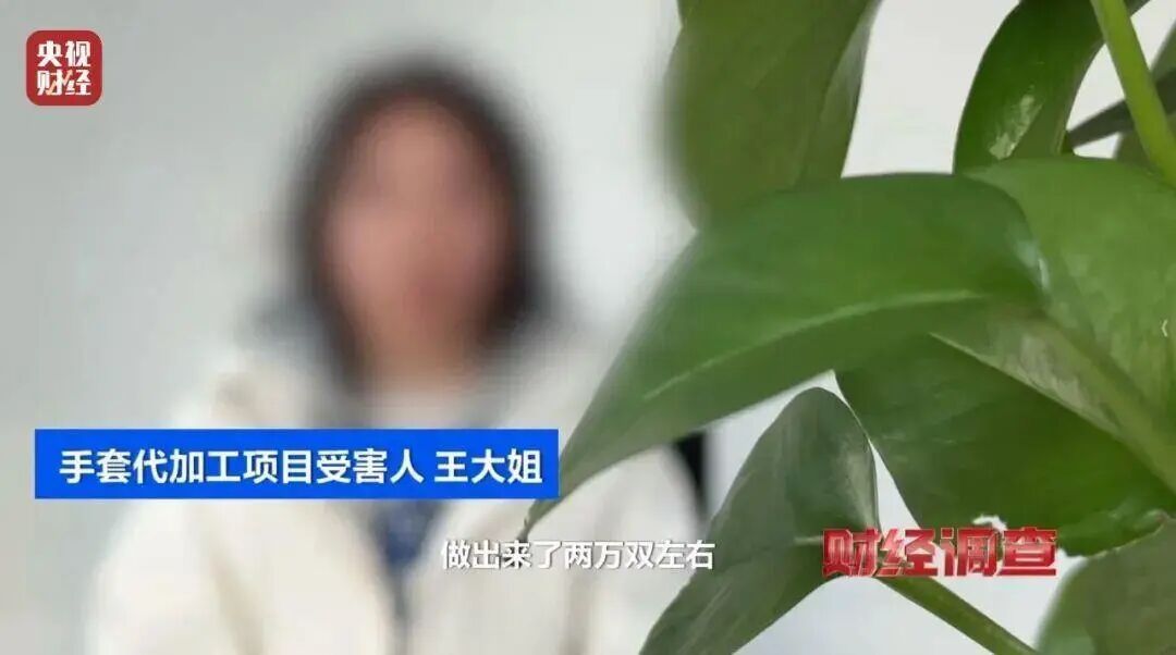 投资10万元,收入5000元!央视曝光“稳赚不赔”的代工项目,套路太深 投资10万元,收入5000元!央视曝光“稳赚不赔”的代工项目,套路太深