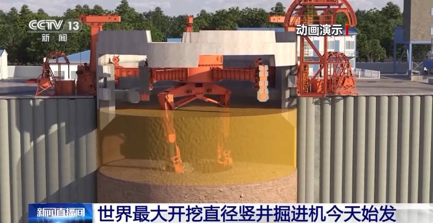 世界最大开挖直径竖井掘进机1月13日始发