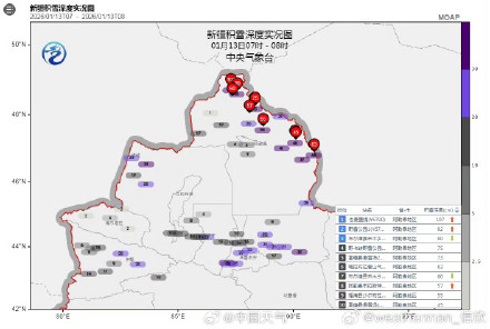 新疆阿勒泰局地积雪超100厘米 新疆阿勒泰局地积雪超100厘米