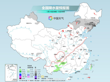 全国大部晴朗干燥模式持续 &nbsp;东北的雪一场接一场