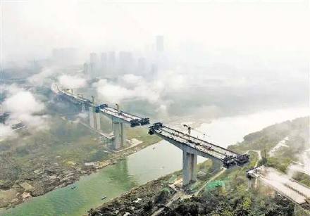 宝山嘉陵江大桥预计6月合龙 重庆多个“路桥隧”项目迎来新进展