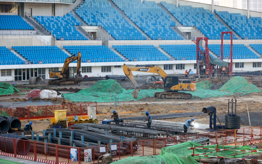 南京5万人专业足球场进展