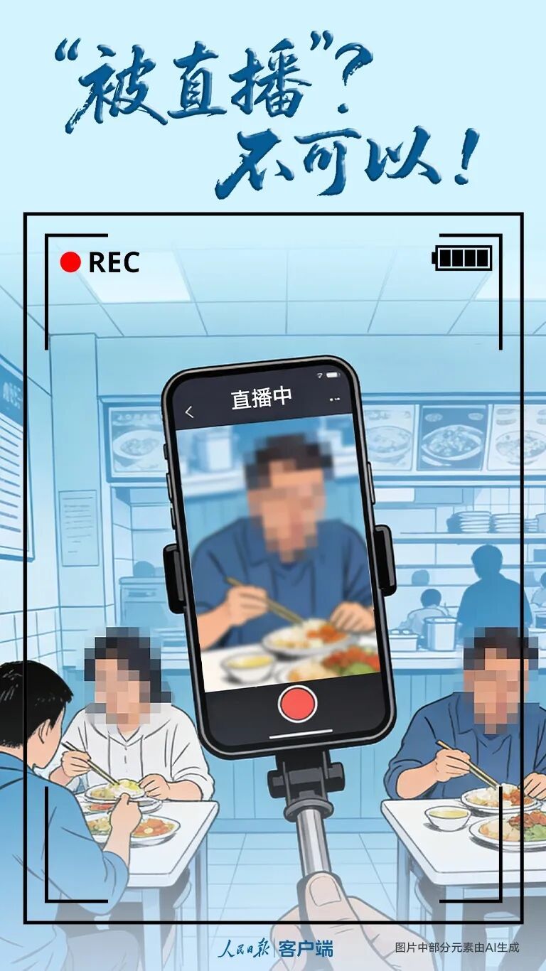 吃个饭成直播间“背景板”？不可以！