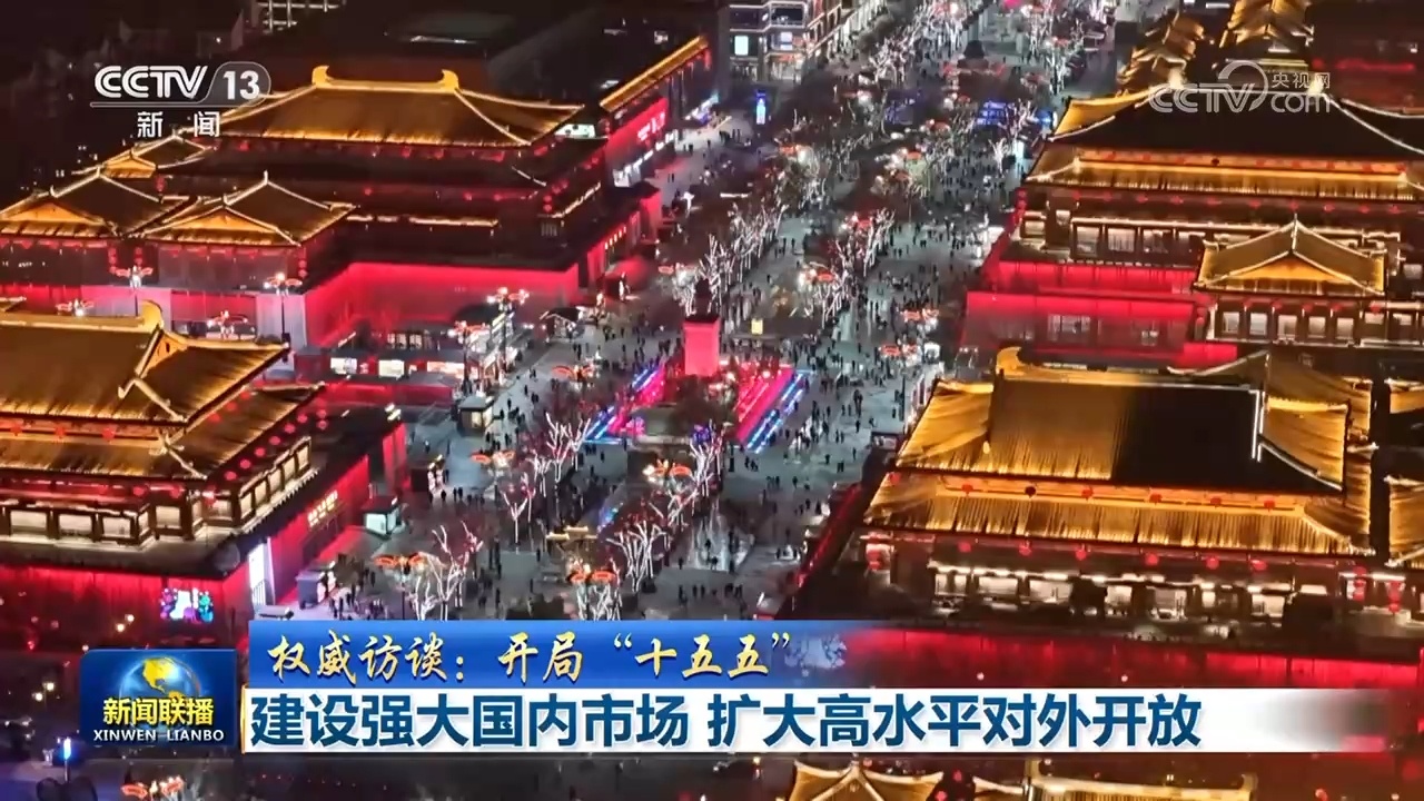 【权威访谈：开局“十五五”】建设强大国内市场 扩大高水平对外开放