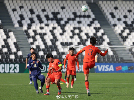 中国队首次闯入U23男足亚洲杯八强