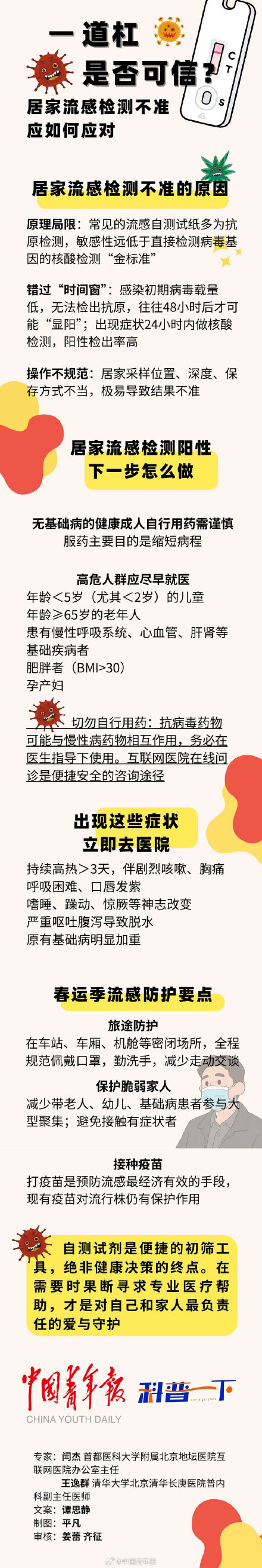 一道杠是否可信？居家流感检测不准怎么办