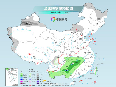 明起中东部降水逐渐增多 本周末至下周初大范围雨雪即将登场