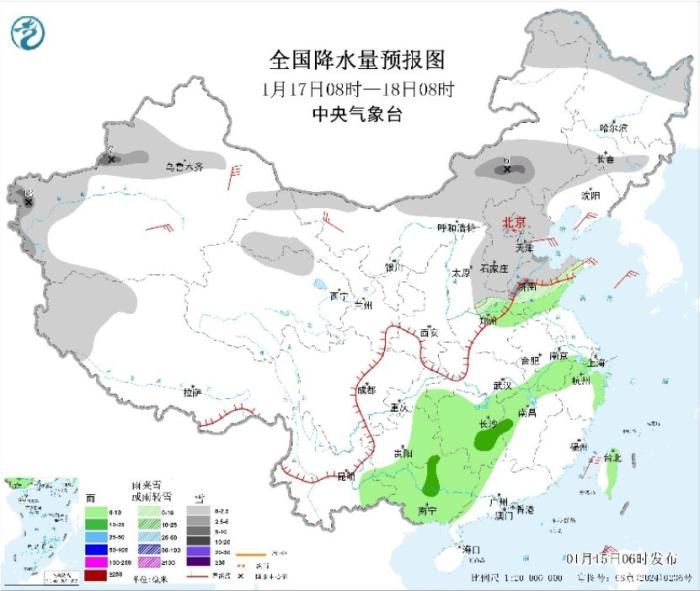 冷空气影响继续 新疆内蒙古及东北等地部分地区有降雪
