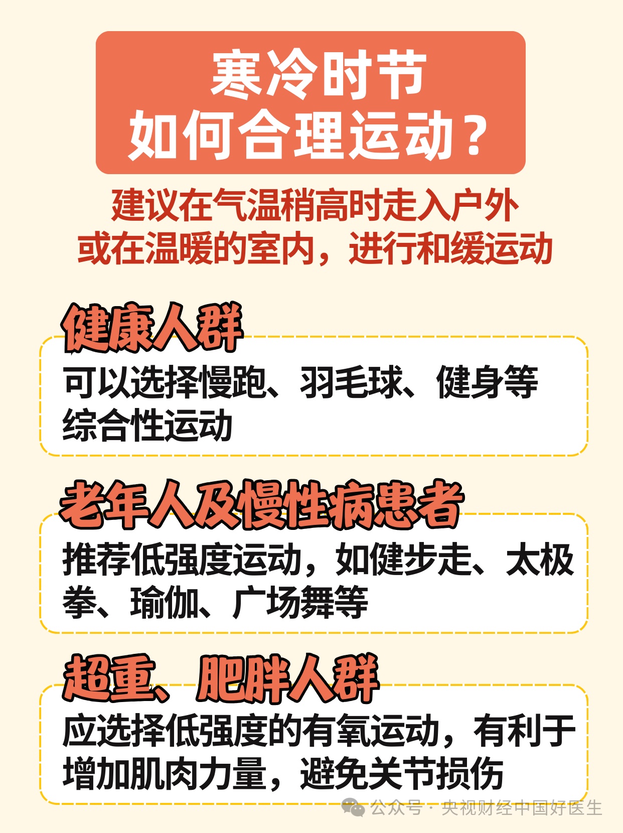 天寒地冻，运动不当反伤身，科学方法来了！