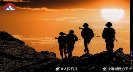 转存！边防战士逆光大片