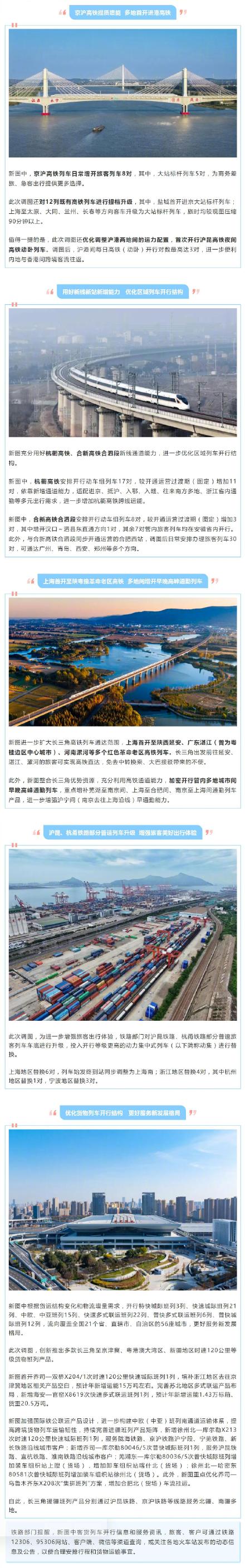 长三角铁路1月26日起实施新的列车运行图