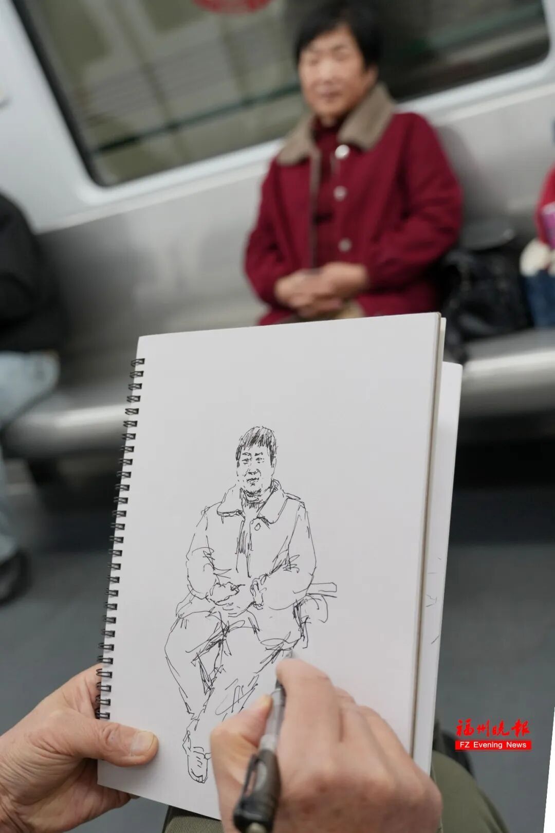 福州“速写爷爷”，火了！毕业于福建师大！